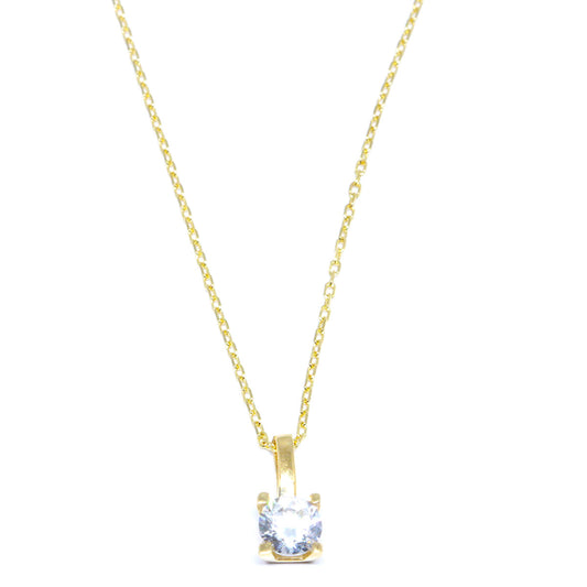 Lant Aur 14k cu Piatra Alba - Bijuteria Cleopatra