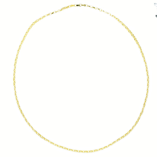 Lant Aur 14k Zale Patrate Mici - Bijuteria Cleopatra