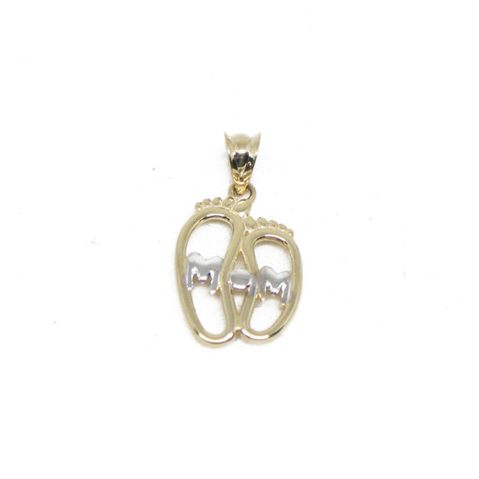 Pandant aur 14 k doua talpi - Bijuteria Cleopatra
