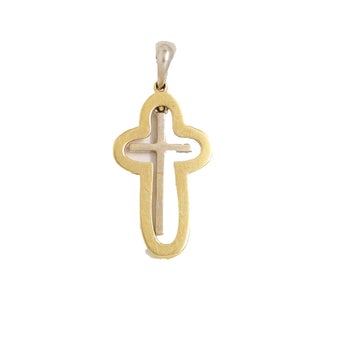 Pandantiv Aur 14K Cruce - Bijuteria Cleopatra