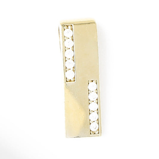 Pandantiv Aur 14k Dreptunghi cu  Pietre Zirconia - Bijuteria Cleopatra