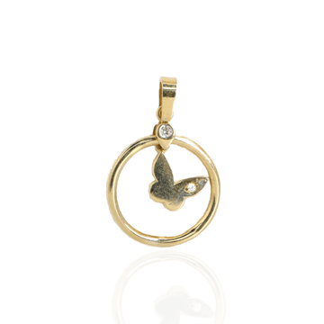 Pandantiv aur 14k fluture - Bijuteria Cleopatra