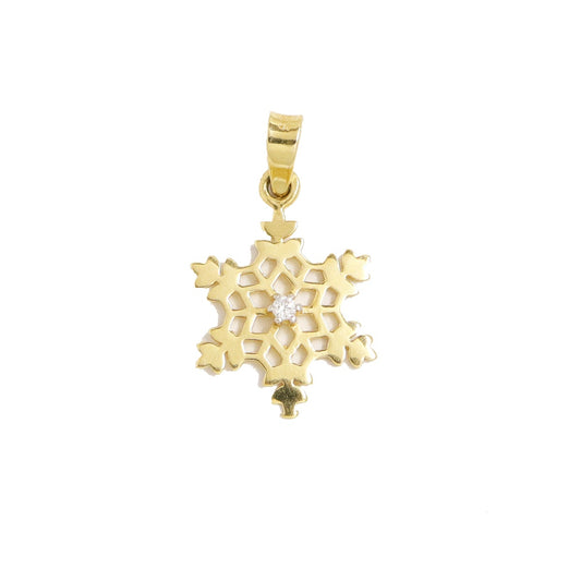 PANDANTIV AUR 14K FULG - Bijuteria Cleopatra