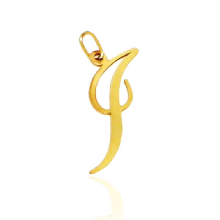 Pandantiv Aur 14k Litera I - Bijuteria Cleopatra
